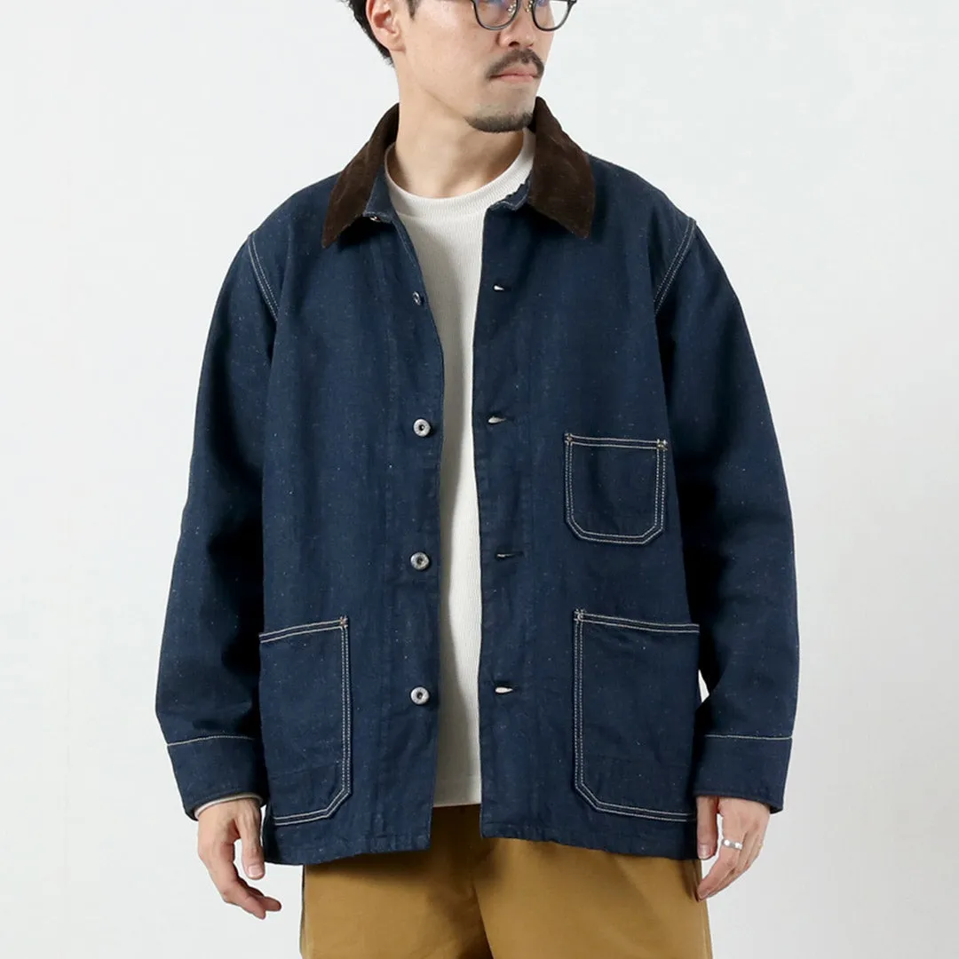 FOB FACTORY / F2456 Denim Chore Jacket with Blanket Liner sold by Haku Clothing product image thumbnail 2