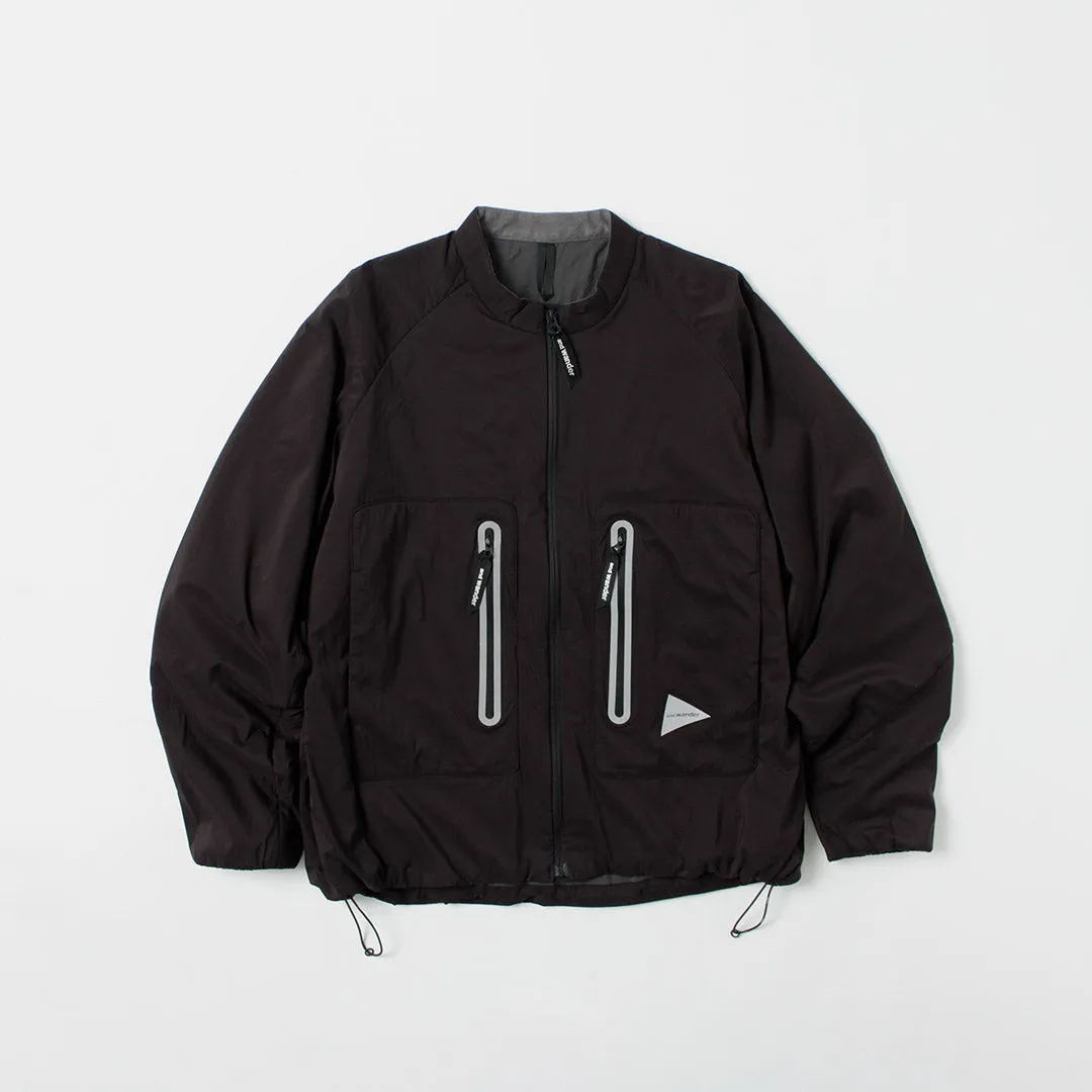 AND WANDER / Alpha AIR Collarless Jacket sold by Haku Clothing
