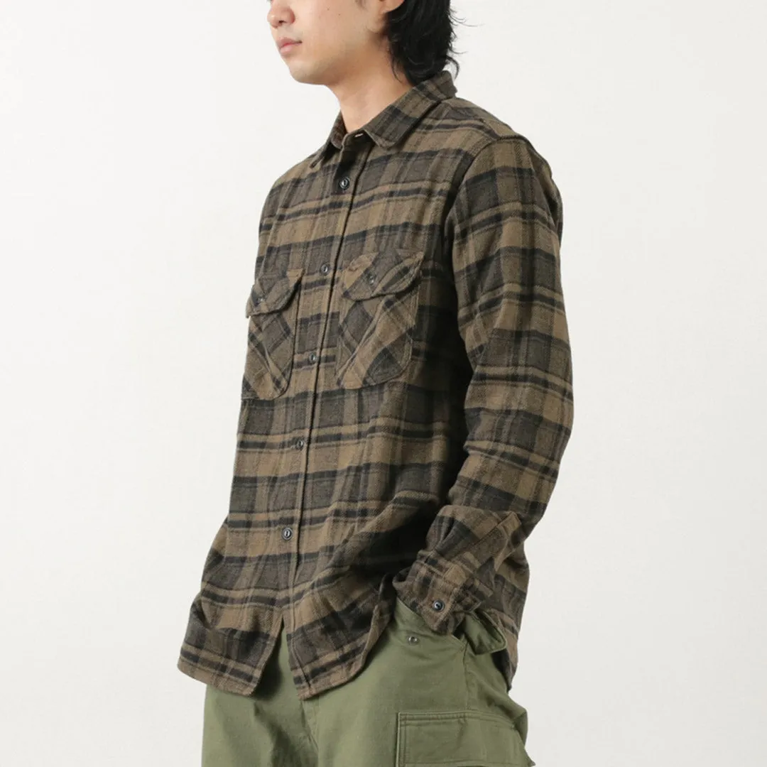 FOB FACTORY / F3497 Flannel Check Work Shirt sold by Haku Clothing product image thumbnail 2