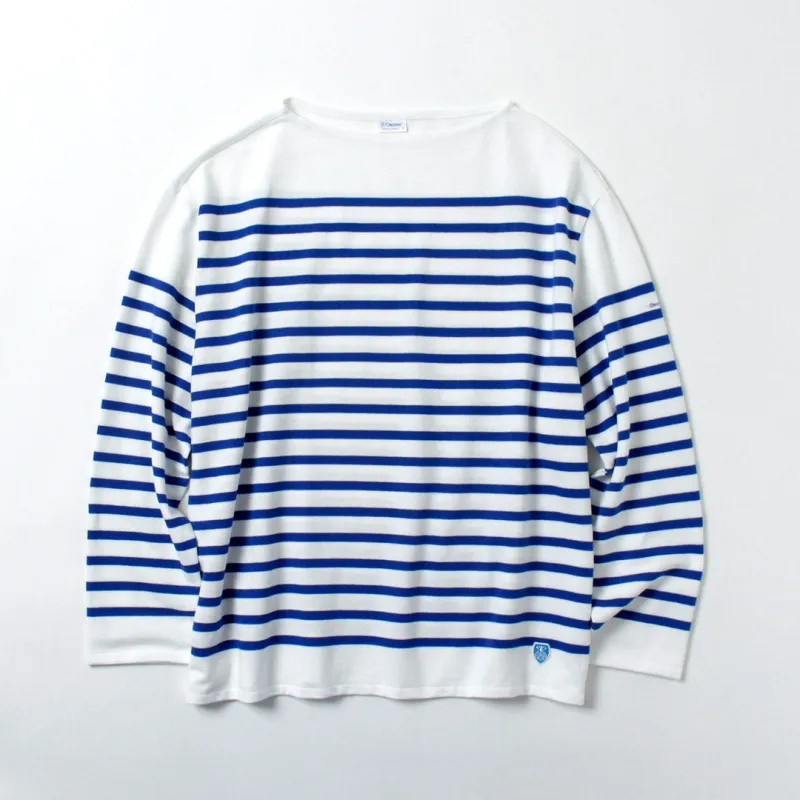 ORCIVAL / Relaxed Fit Boat Neck Long Sleeve Pullover made by Haku Clothing