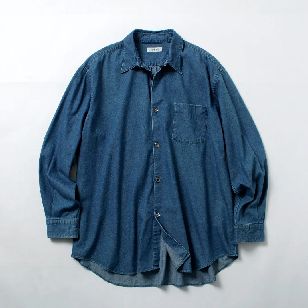 FUJITO / 8oz Denim Big Size Shirt sold by Haku Clothing product image thumbnail 4