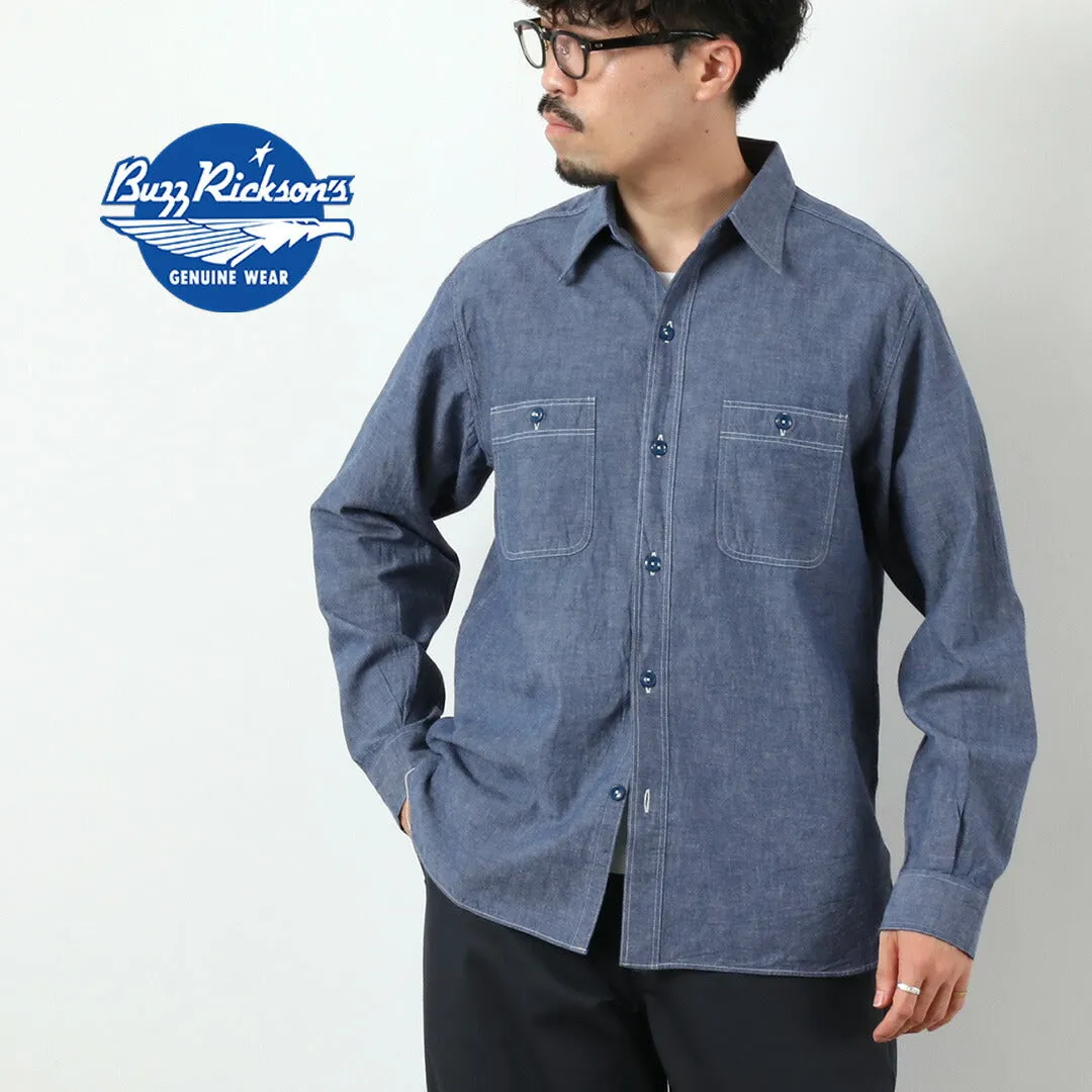BUZZ RICKSONS / Chambray Work Shirt sold by Haku Clothing product image thumbnail 3