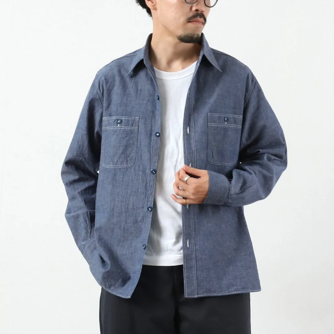 BUZZ RICKSONS / Chambray Work Shirt sold by Haku Clothing product image thumbnail 2