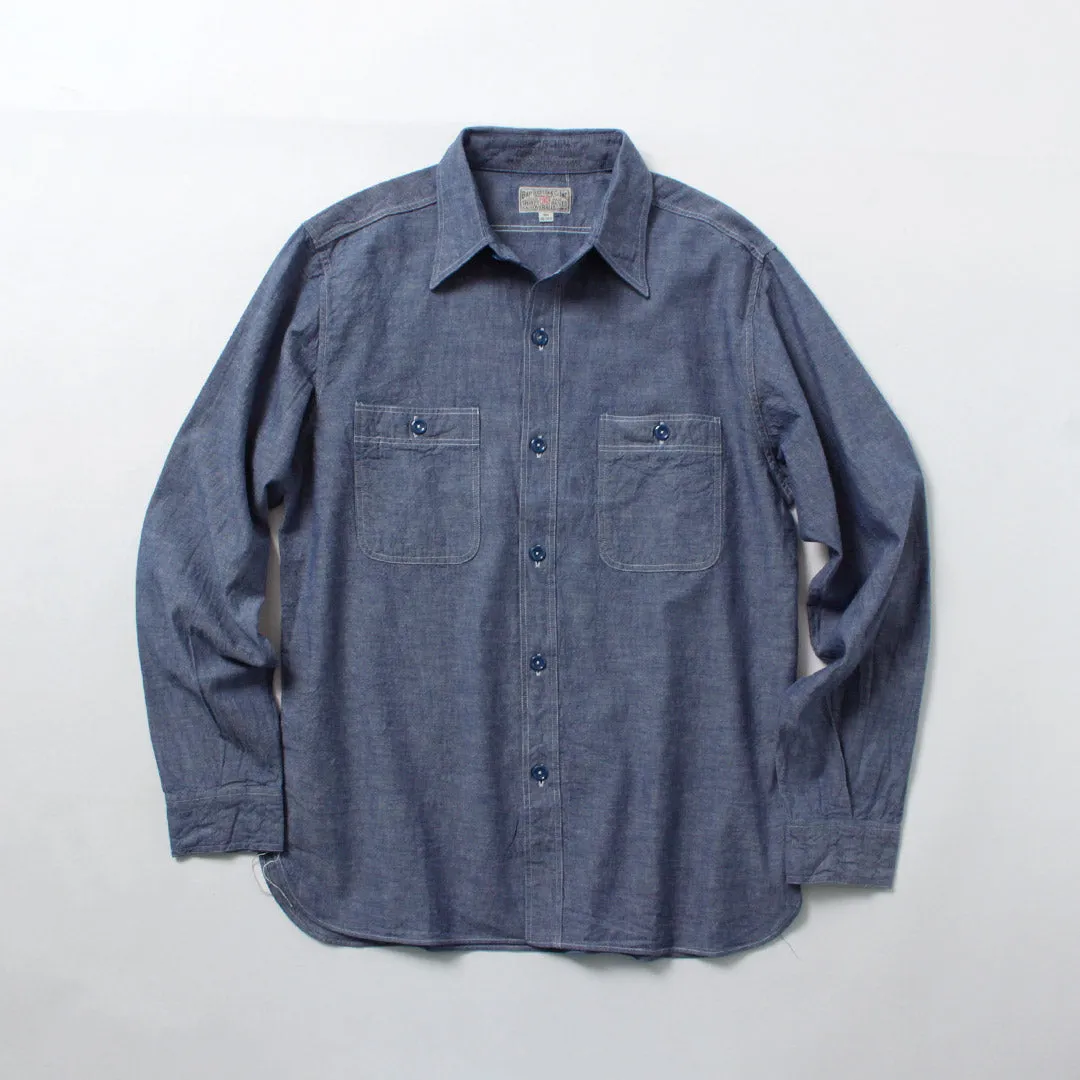 BUZZ RICKSONS / Chambray Work Shirt sold by Haku Clothing product image thumbnail 4