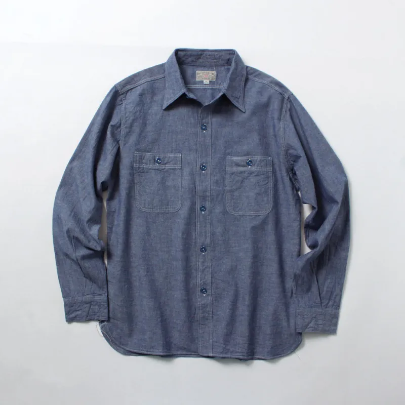 BUZZ RICKSONS / Chambray Work Shirt sold by Haku Clothing
