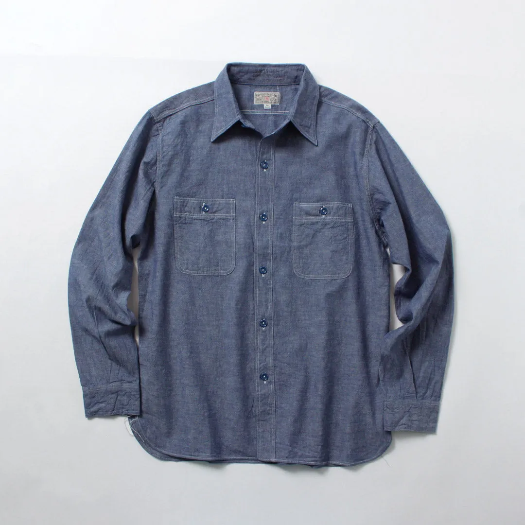 BUZZ RICKSONS / Chambray Work Shirt sold by Haku Clothing