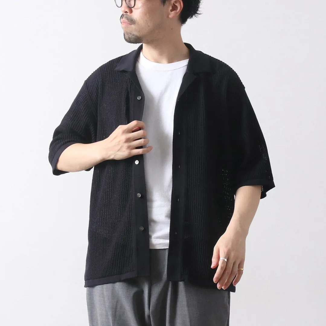 YONETOMI NEW BASIC / Cotton SUKASHI Knit Shirt sold by Haku Clothing product image thumbnail 4