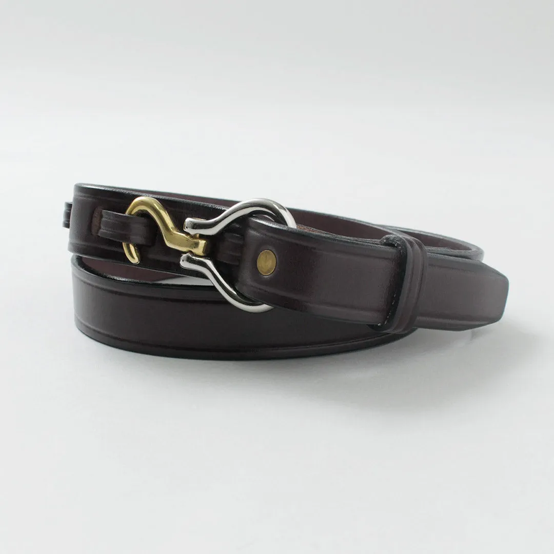 TORY LEATHER / 2-tone Mini Hoof Pick Belt sold by Haku Clothing