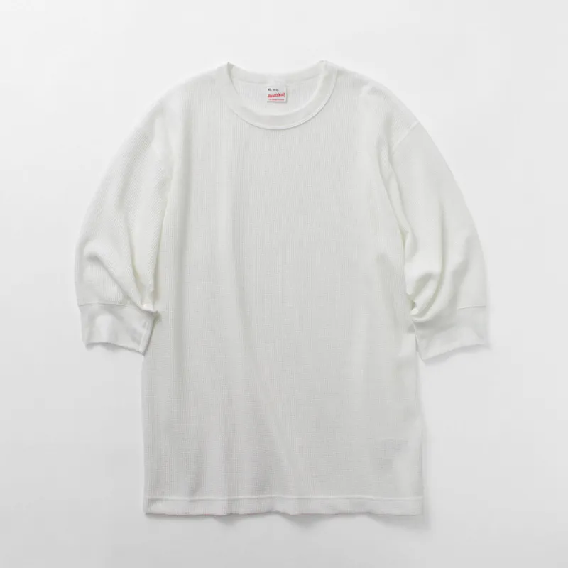 HEALTHKNIT / Basic Waffle 3/4 Sleeve T-Shirt made by Haku Clothing