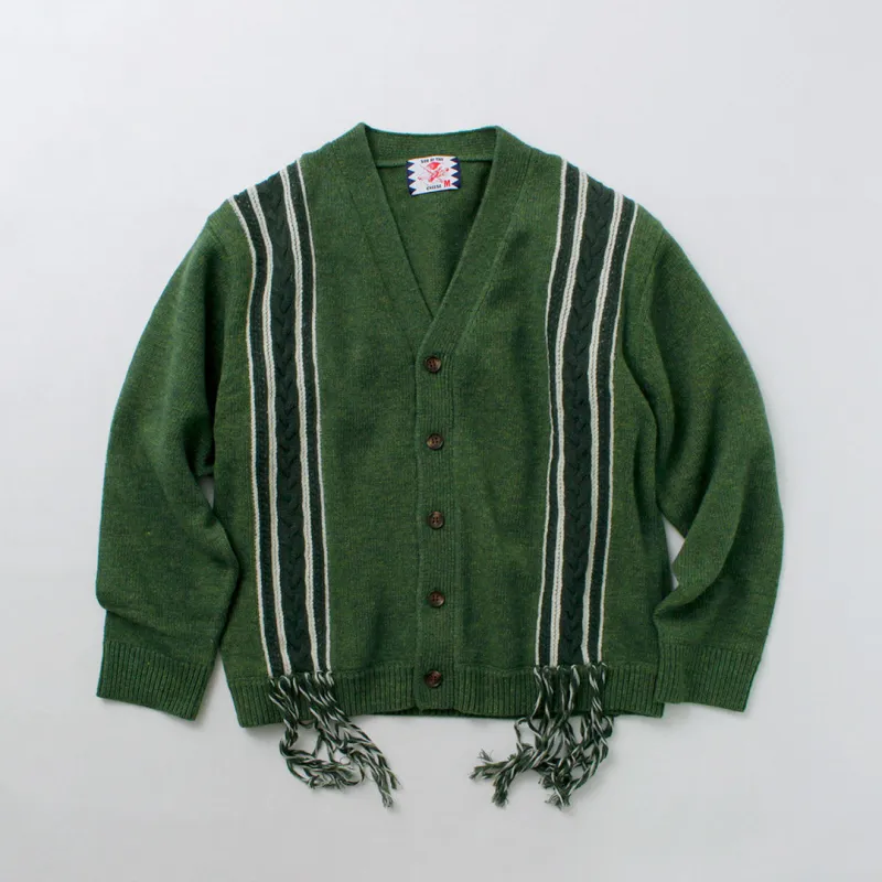 SON OF THE CHEESE / Fringe Knit Cardigan made by Haku Clothing