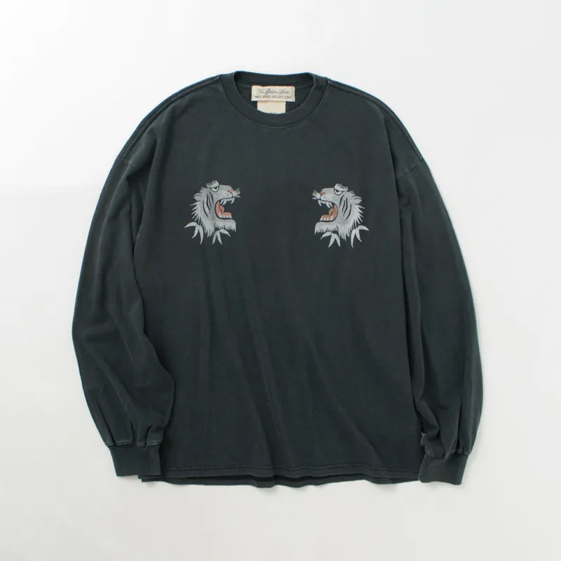 REMI RELIEF / HARD Special Processed 20 Jersey Long Sleeve T-Shirt (Tiger Pattern) sold by Haku Clothing