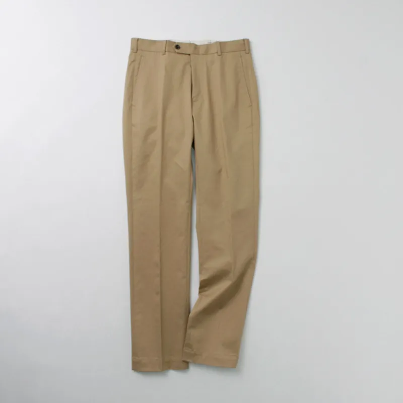 D.C.WHITE / High-density Chino Stretch Slim Tapered Pants made by Haku Clothing
