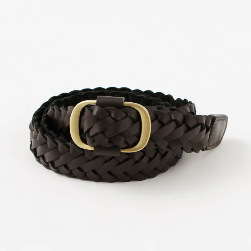 PHADUA / Sizeless Braid Leather Belt made by Haku Clothing