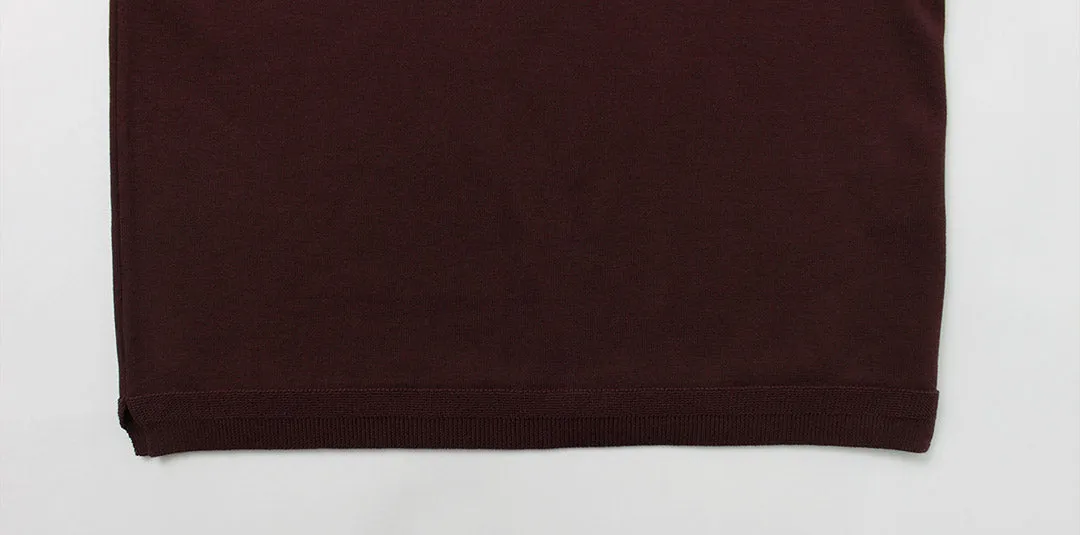 FUJITO / Knit Polo Easy Solid Color sold by Haku Clothing product image thumbnail 4