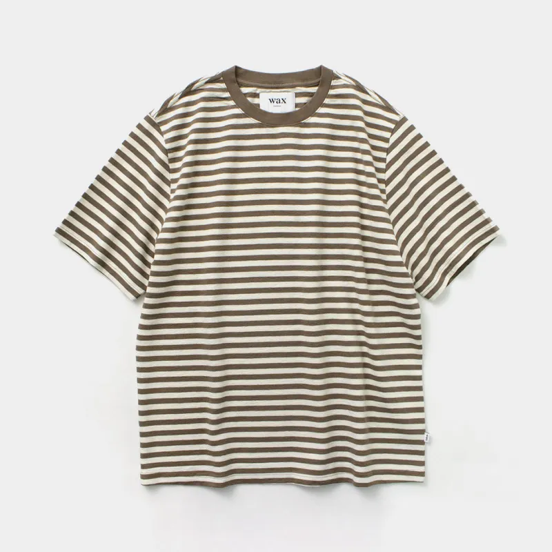 WAX LONDON / Dean Short Sleeve Striped T-Shirt Jolt Stripe made by Wax London