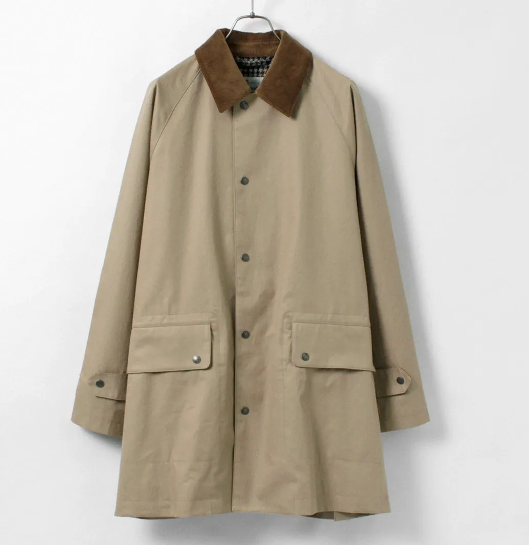 TRADITIONAL WEATHERWEAR / High Density Fabric Corduroy Collar Coat sold by Haku Clothing