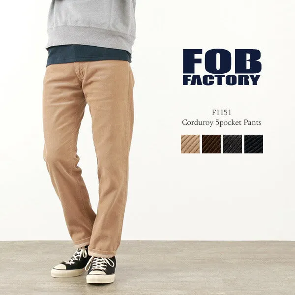 FOB FACTORY / F1151 Corduroy 5-pocket trousers sold by Haku Clothing product image thumbnail 5