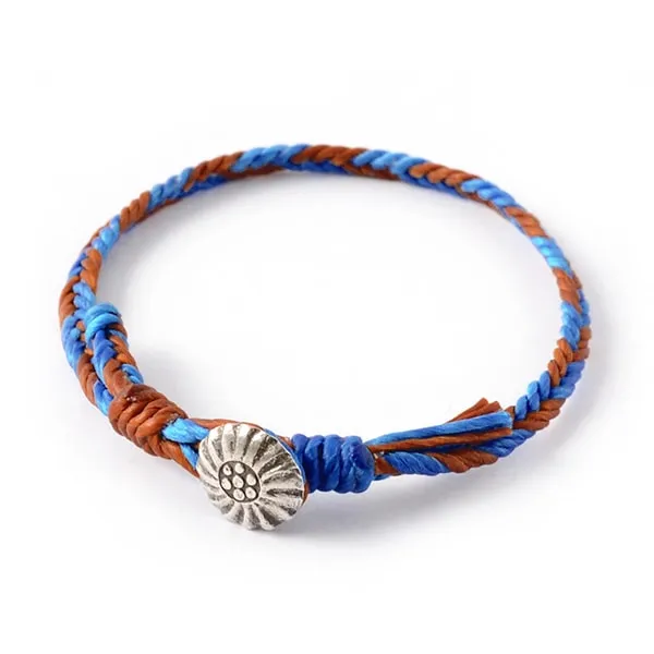 PHADUA / 2-Tone Wax Cord Concho Bracelet sold by Haku Clothing product image thumbnail 5