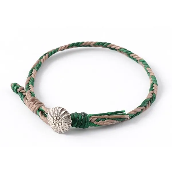 PHADUA / 2-Tone Wax Cord Concho Bracelet sold by Haku Clothing product image thumbnail 2