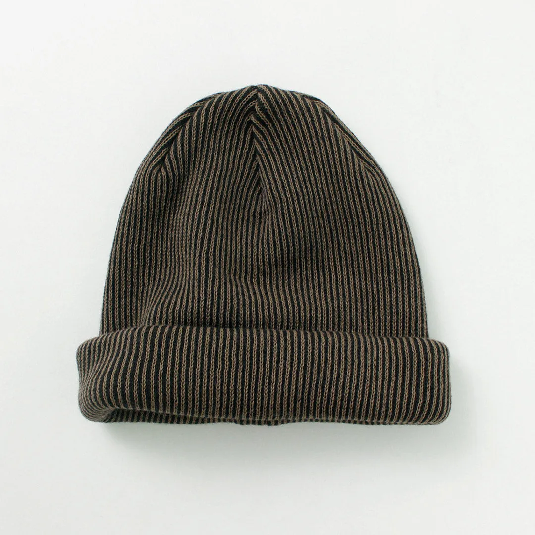 ROTOTO / Super Soft 2-way Stripe Beanie sold by Haku Clothing product image thumbnail 4