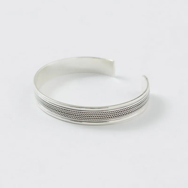 TMW / Sterling Silver Chain Bangle made by Haku Clothing