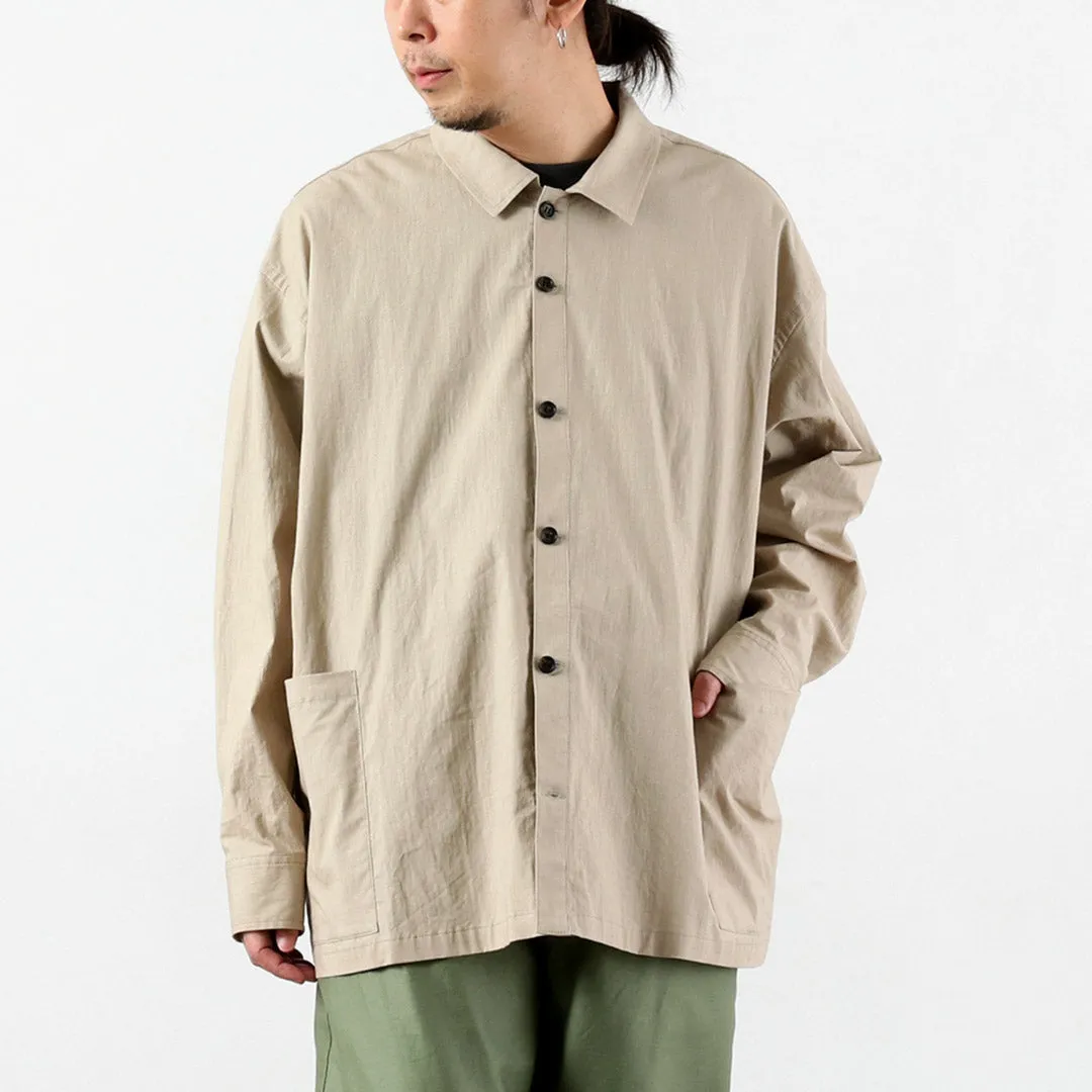 BASISBROEK / Orgen Cotton Linen Shirt Jacket sold by Haku Clothing product image thumbnail 2