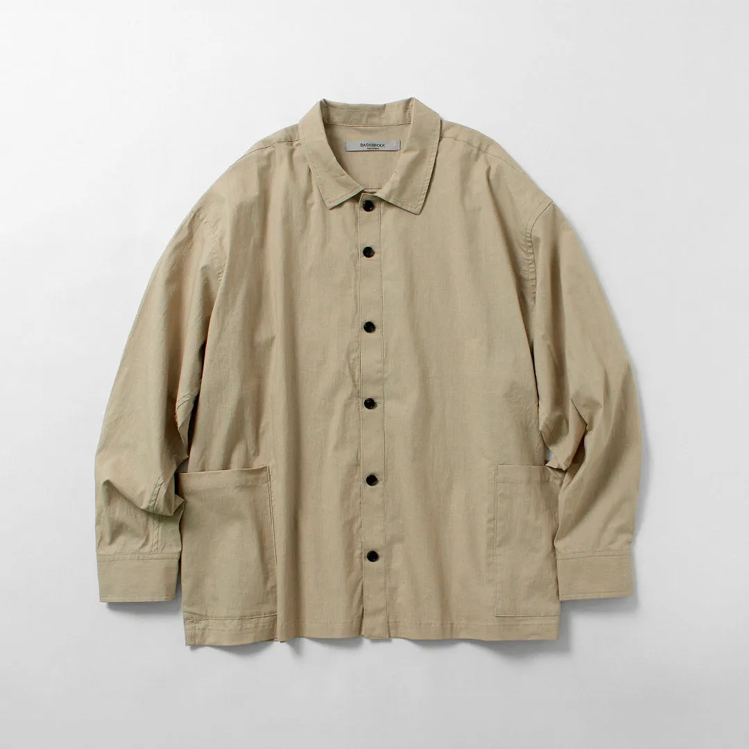 BASISBROEK / Orgen Cotton Linen Shirt Jacket sold by Haku Clothing