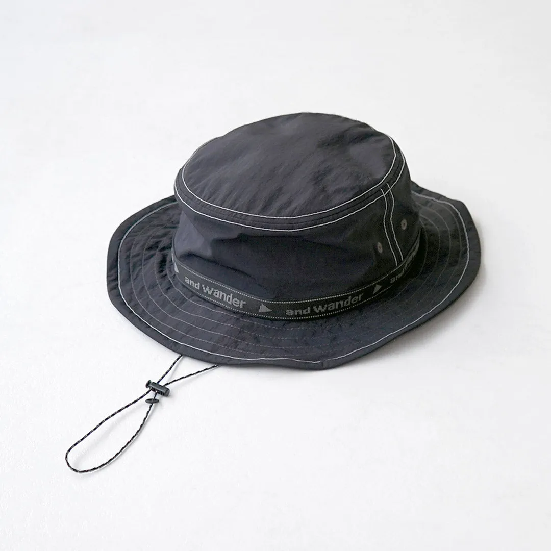 AND WANDER / Jacquard Tape Hat sold by Haku Clothing