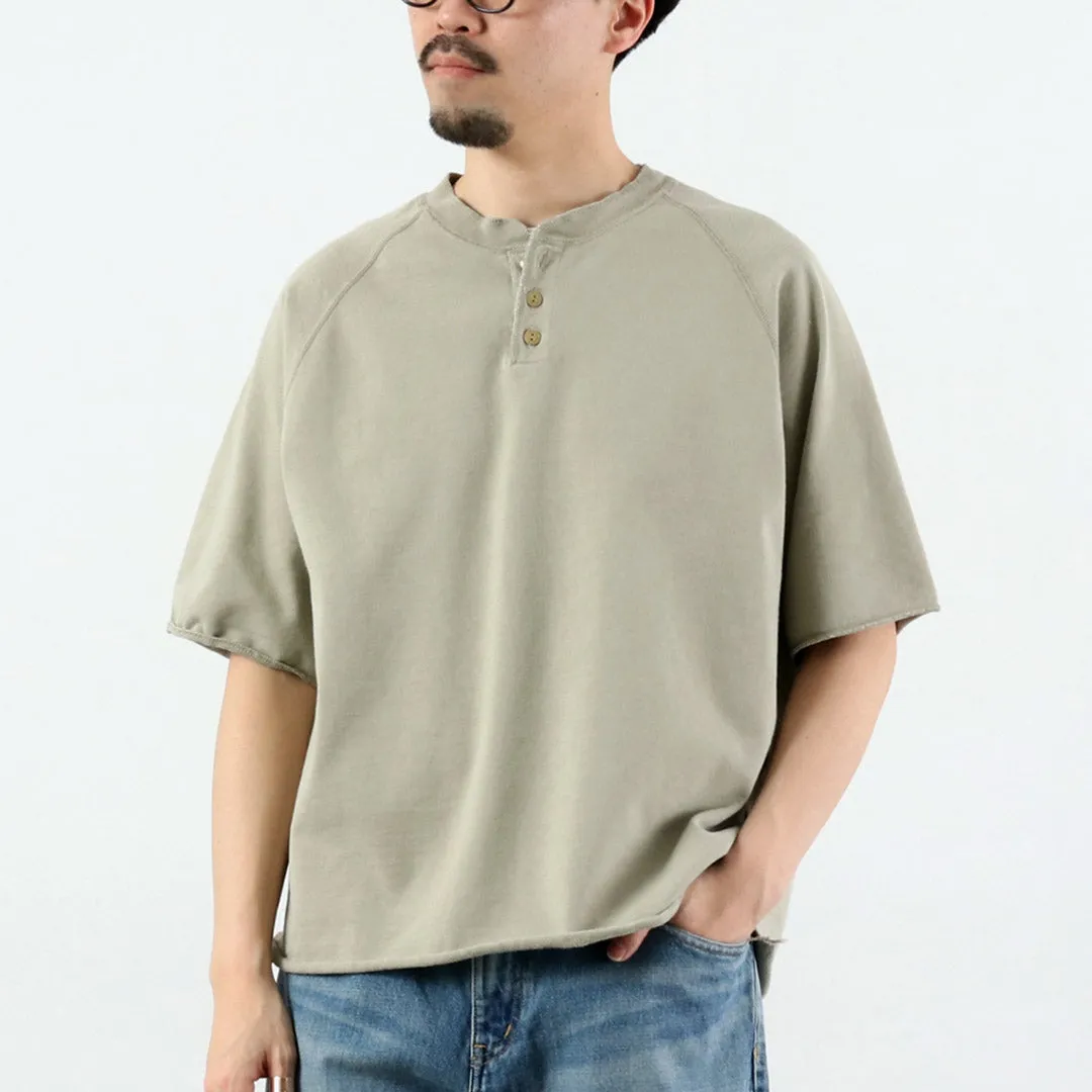 REMI RELIEF / Supima French Terry Henley Neck S/S Crew Sweatshirt sold by Haku Clothing product image thumbnail 4