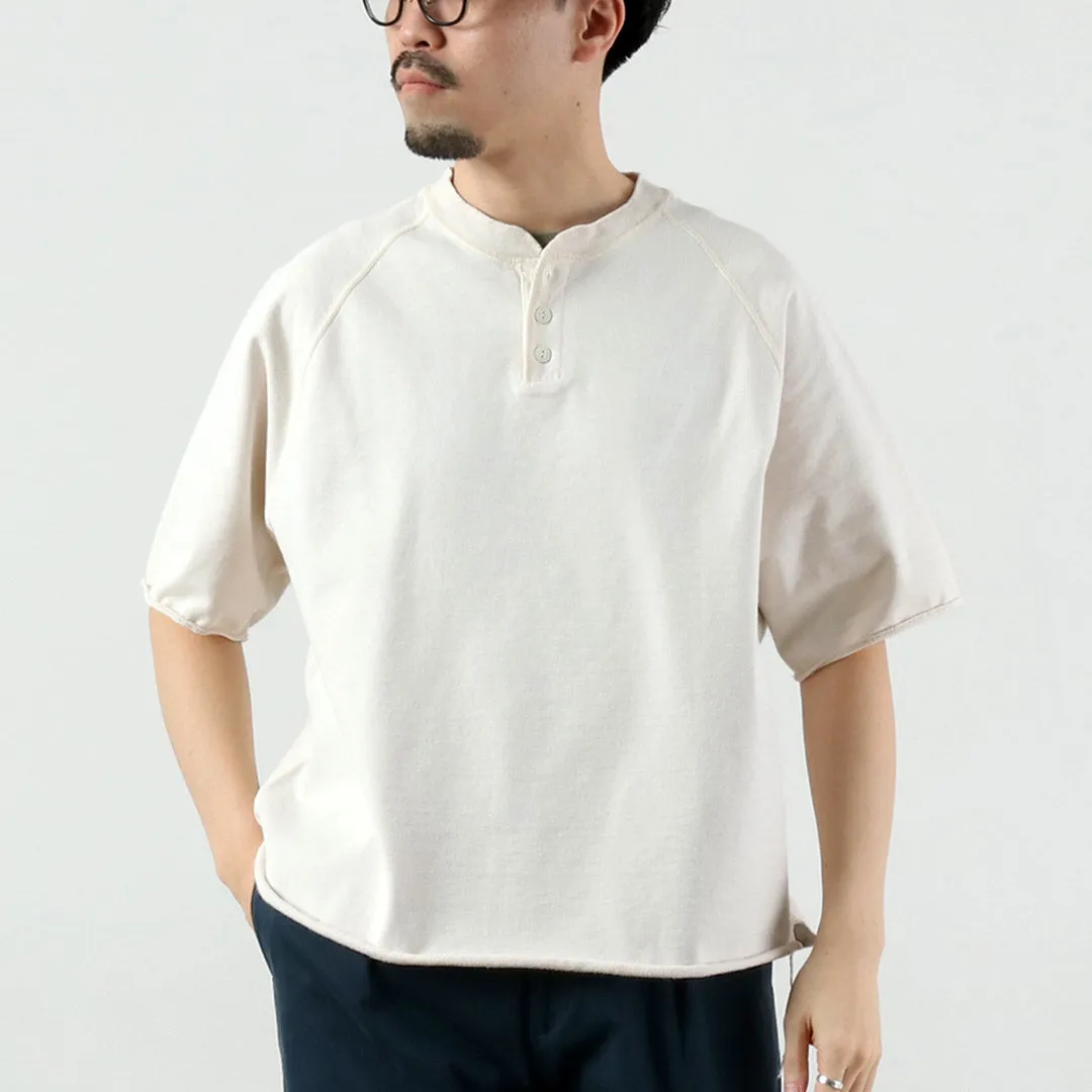 REMI RELIEF / Supima French Terry Henley Neck S/S Crew Sweatshirt sold by Haku Clothing product image thumbnail 2