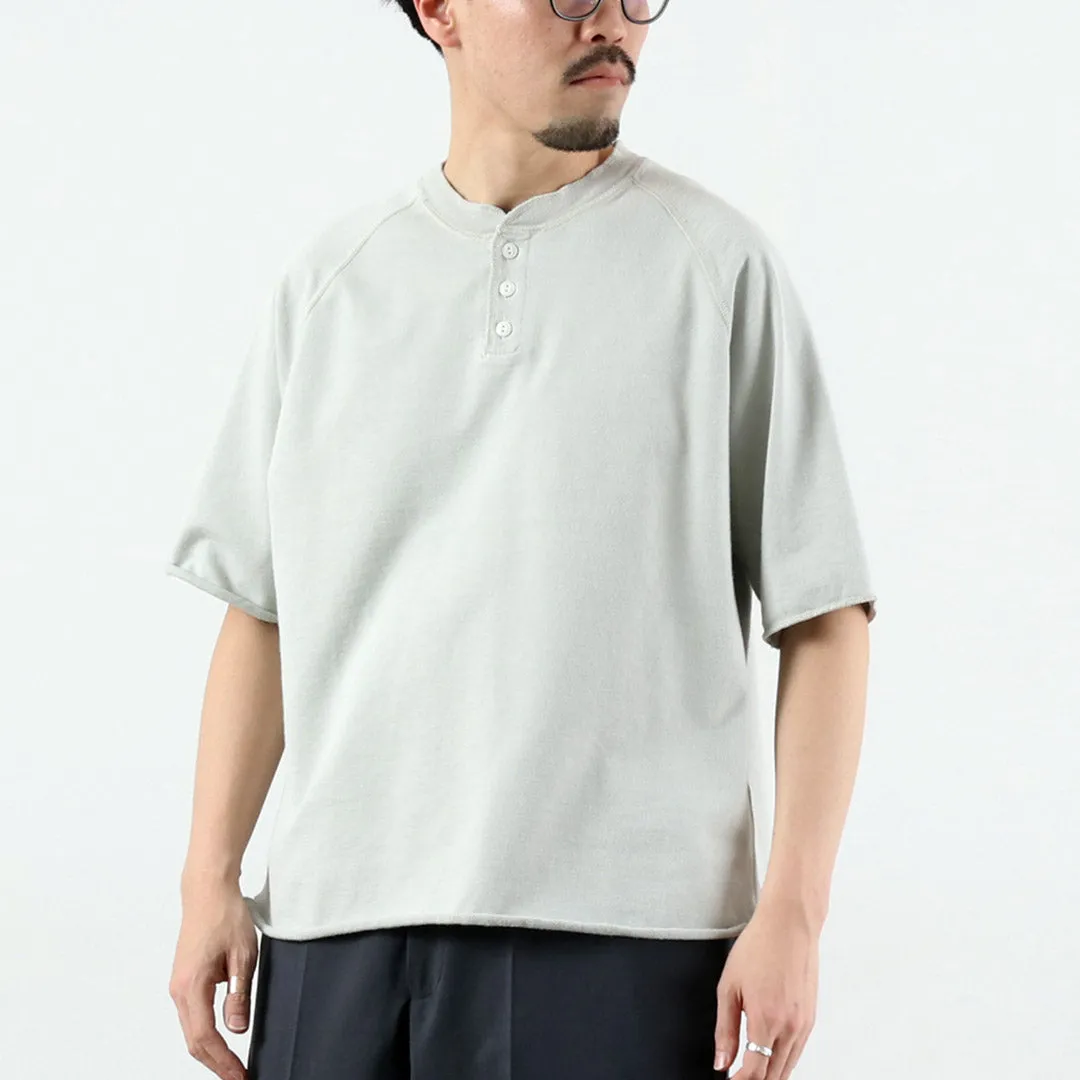REMI RELIEF / Supima French Terry Henley Neck S/S Crew Sweatshirt sold by Haku Clothing product image thumbnail 3