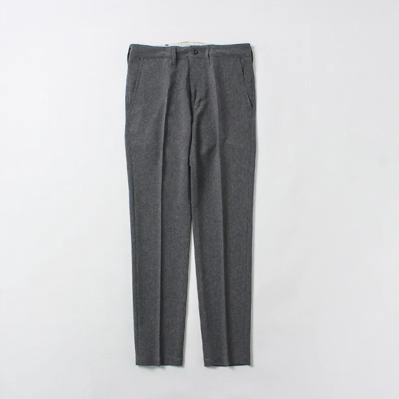 Blue refabric / Summer Officer Tapered Trousers made by Haku Clothing