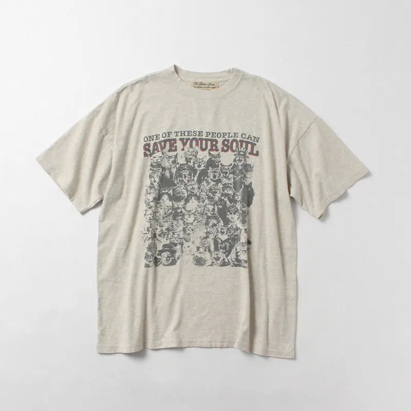REMI RELIEF / HARD SP Processed 20/- Jersey Big Size T-Shirt (SAVE YOUR SOUL) made by Remi Relief
