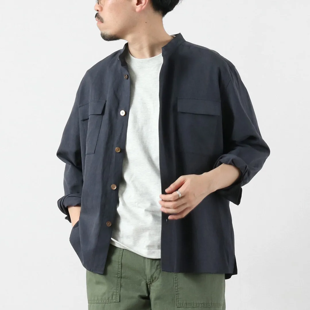 RE MADE IN TOKYO JAPAN / Tencel Linen Classic CPO Shirt sold by Haku Clothing product image thumbnail 4