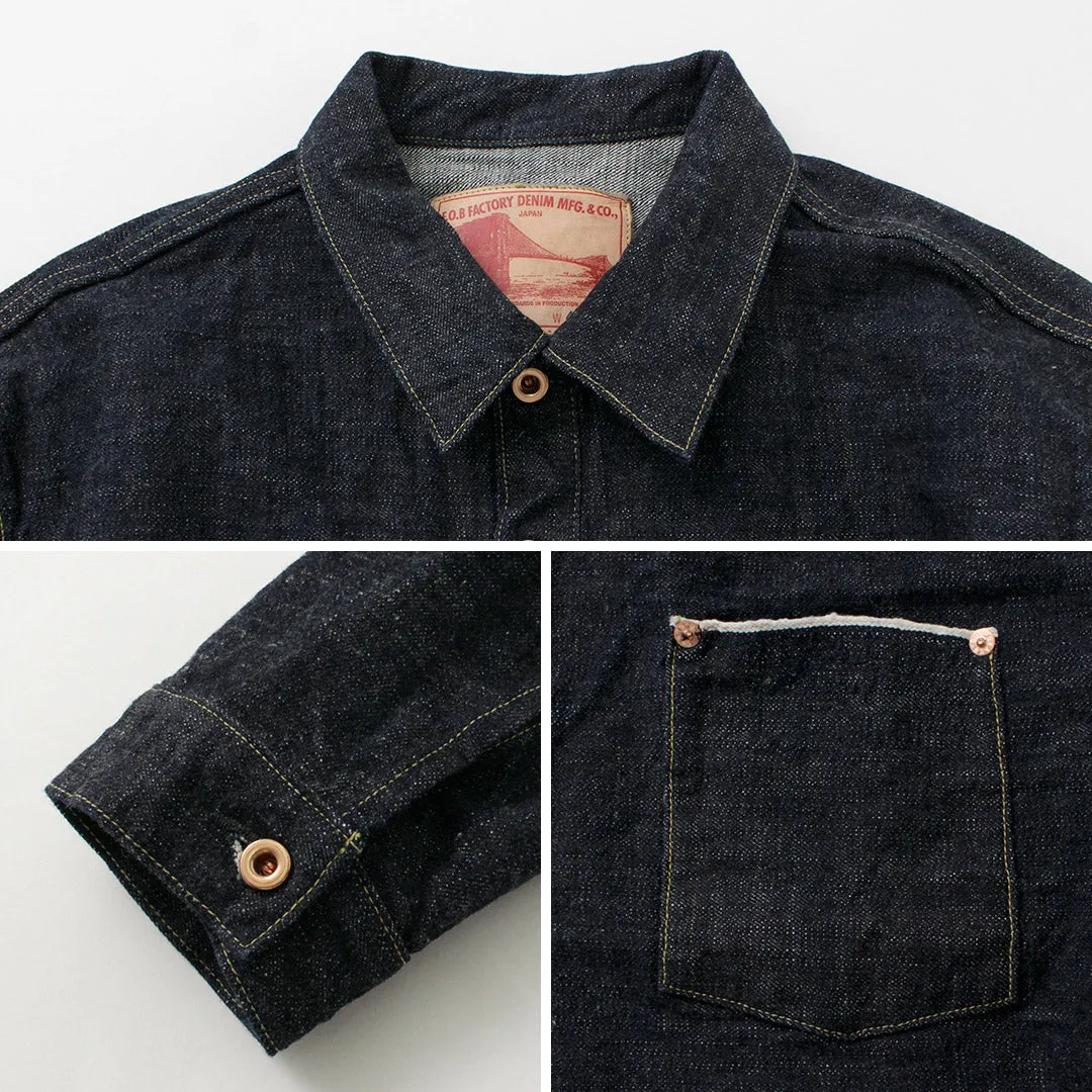 FOB FACTORY / F2384 G3 Denim Pullover Jacket sold by Haku Clothing product image thumbnail 3