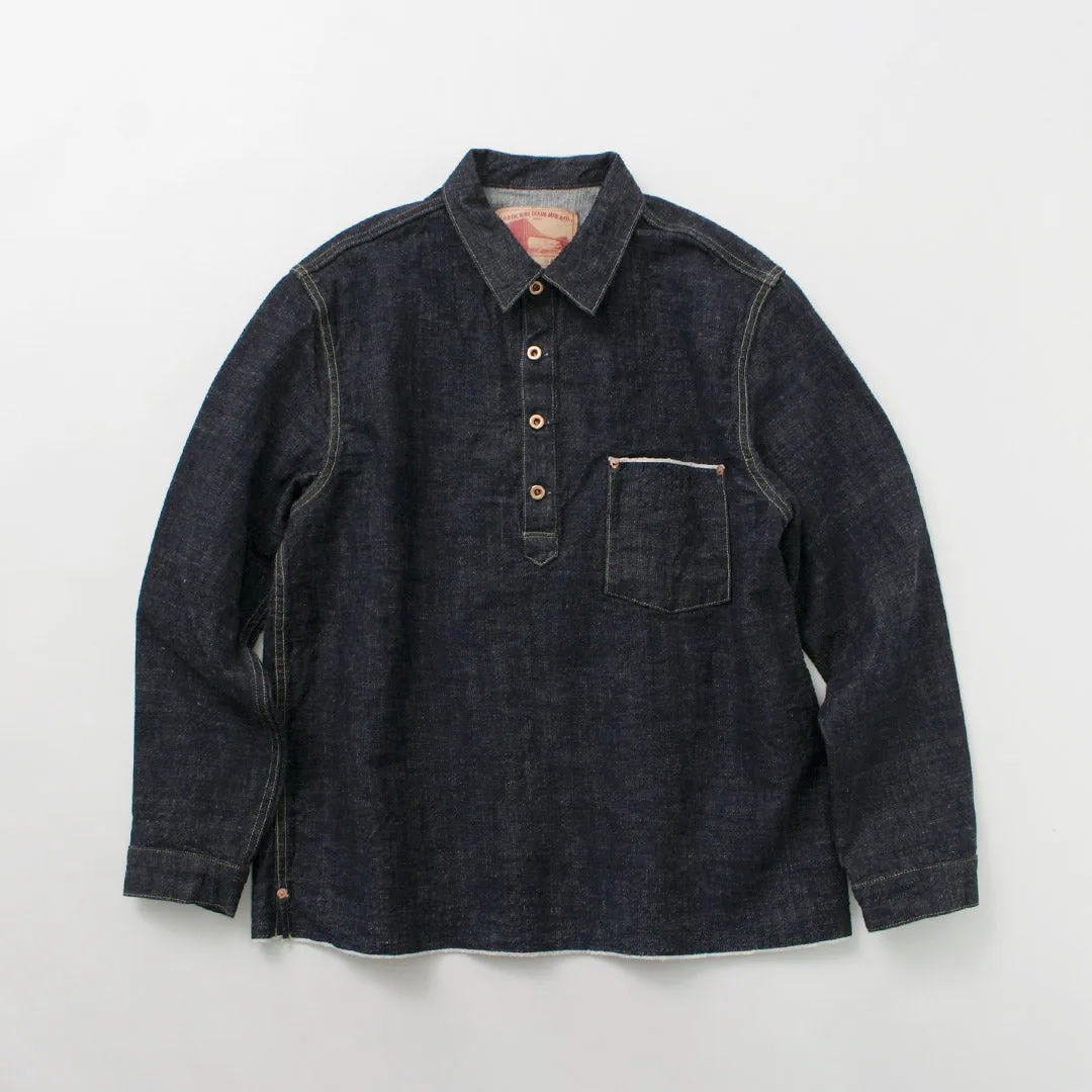 FOB FACTORY / F2384 G3 Denim Pullover Jacket sold by Haku Clothing