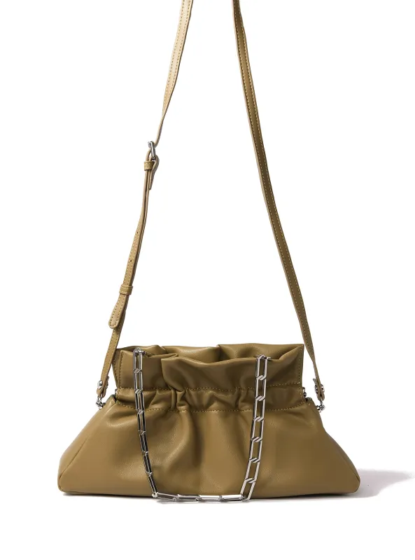 Mila Bag in Smooth Leather, Mustard Green sold by Bob Ore
