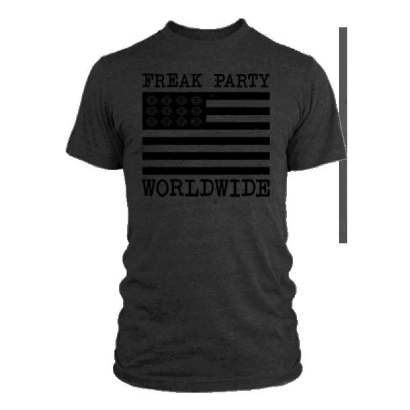 Freak Party Worldwide Tee - Charcoal sold by Higher Primate
