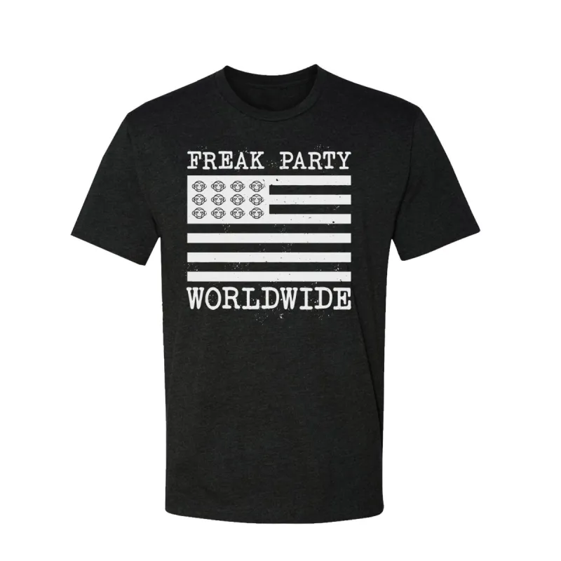 Freak Party Worldwide Tee - Black sold by Higher Primate