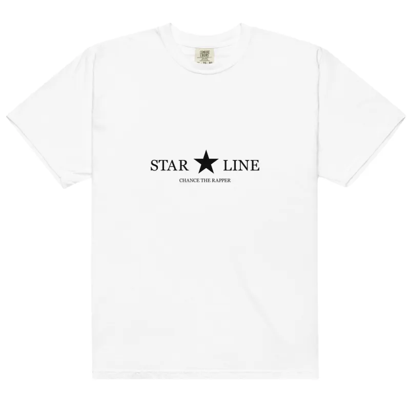 Star Line White Tee sold by Chance The Rapper