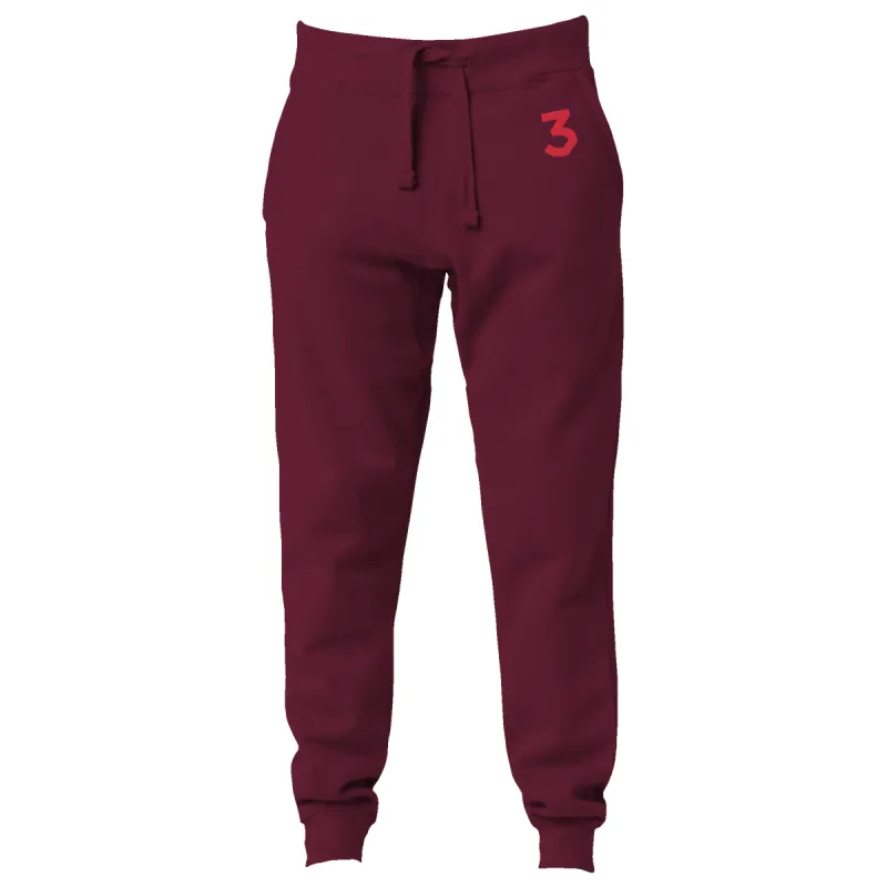 CTR 3 Fleece Matching Set Cardinal Joggers sold by Chance The Rapper