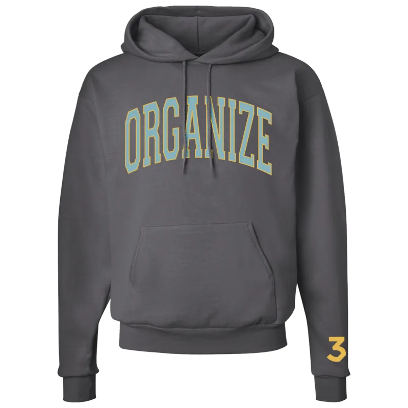 Organize Grey Pullover Hoodie sold by Chance The Rapper