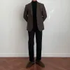 Herringbone Wool Texture Blazer sold by Josepht