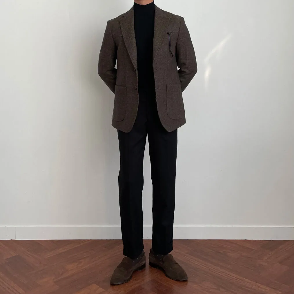 Herringbone Wool Texture Blazer sold by Josepht product image thumbnail 3