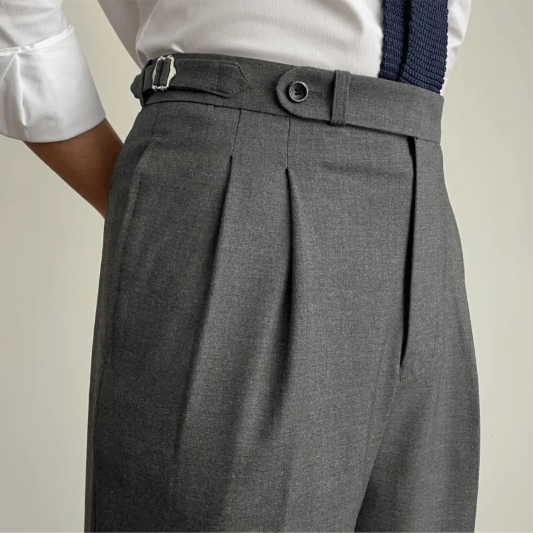 Signature Double-Pleated Suit Pants Grey sold by Josepht product image thumbnail 2