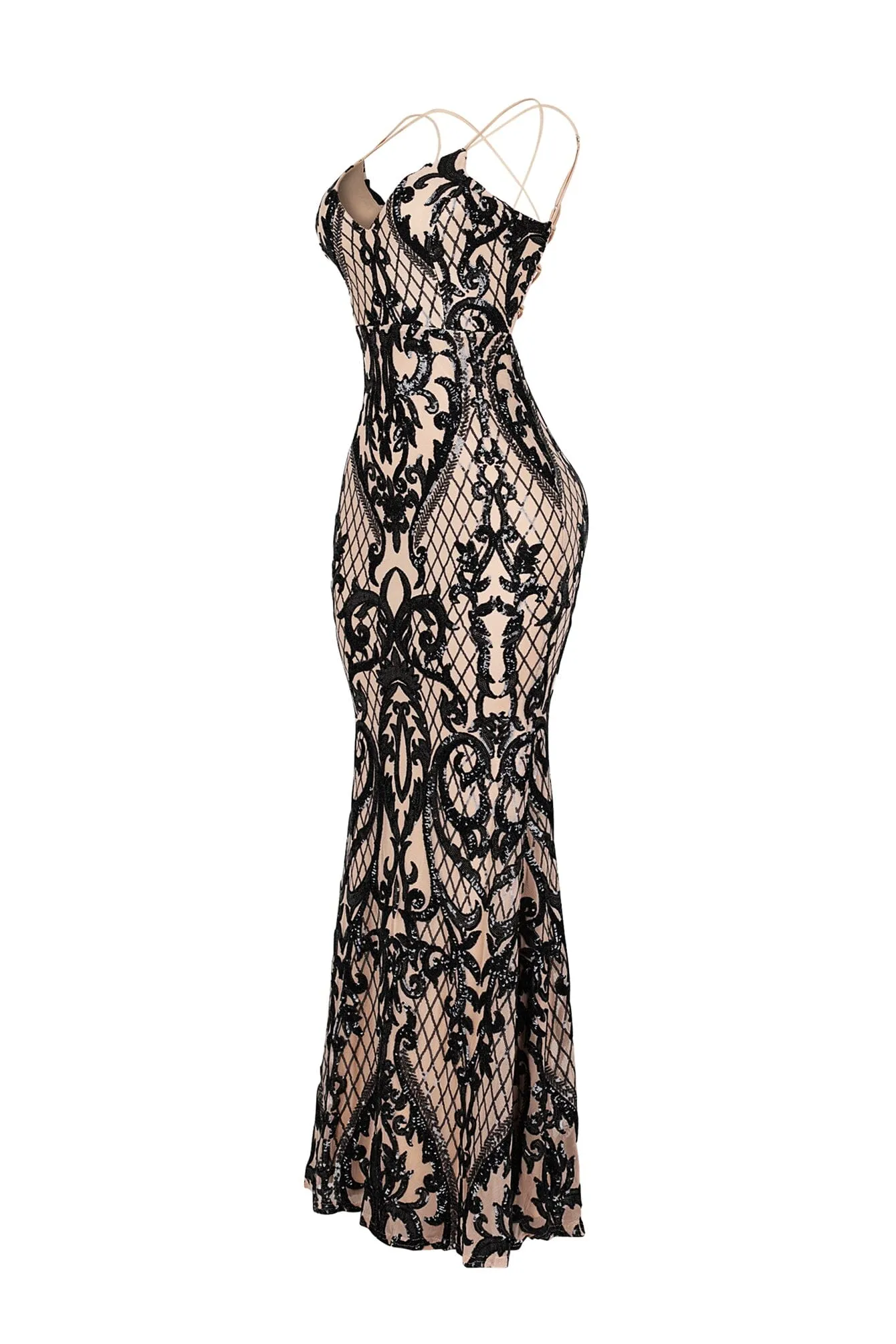 Party Perfect Sequin Maxi Dress sold by EDGE by Know Style product image thumbnail 4