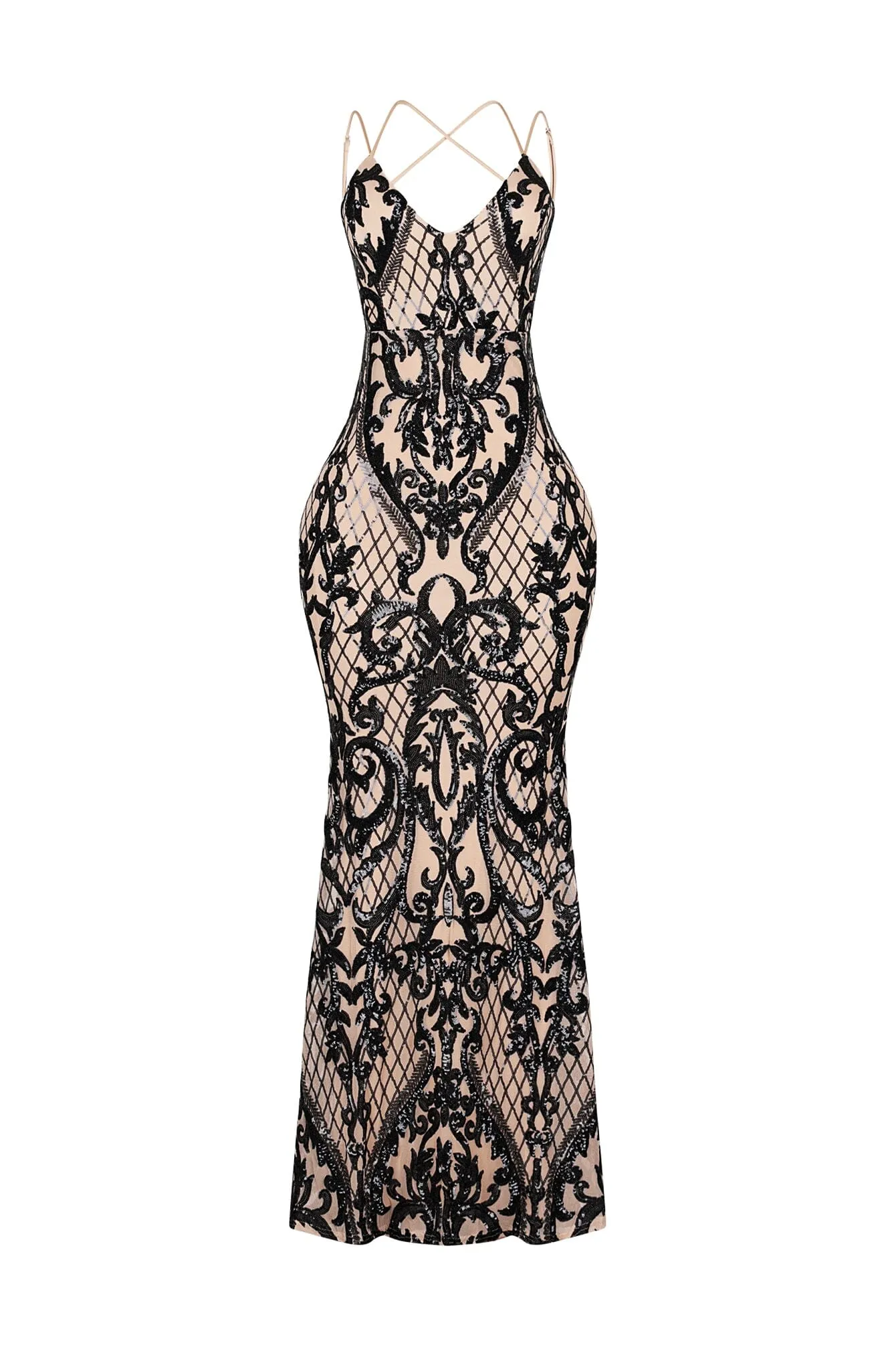 Party Perfect Sequin Maxi Dress sold by EDGE by Know Style