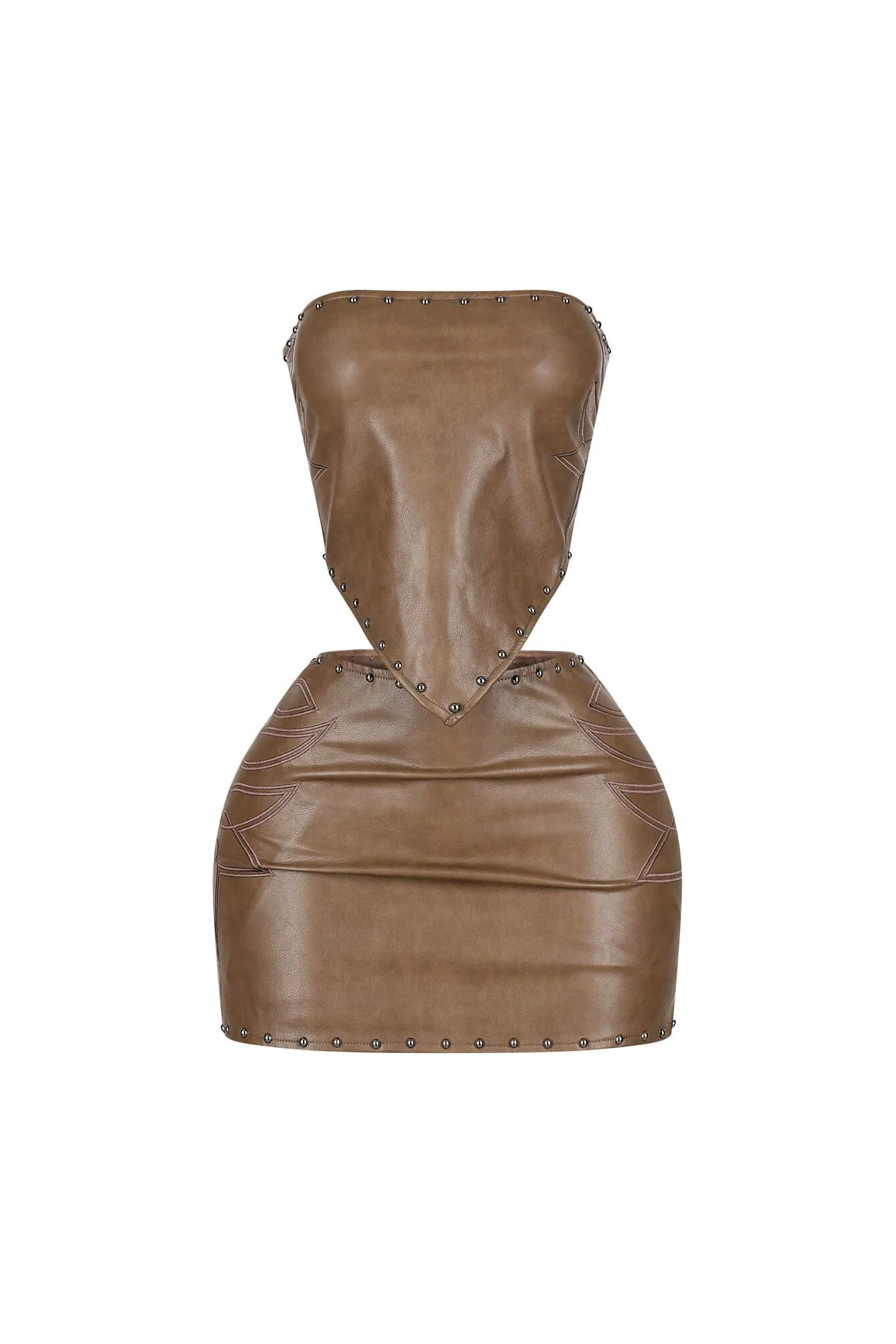 Rebel Heart Leather Top & Skirt SET sold by EDGE by Know Style product image thumbnail 4