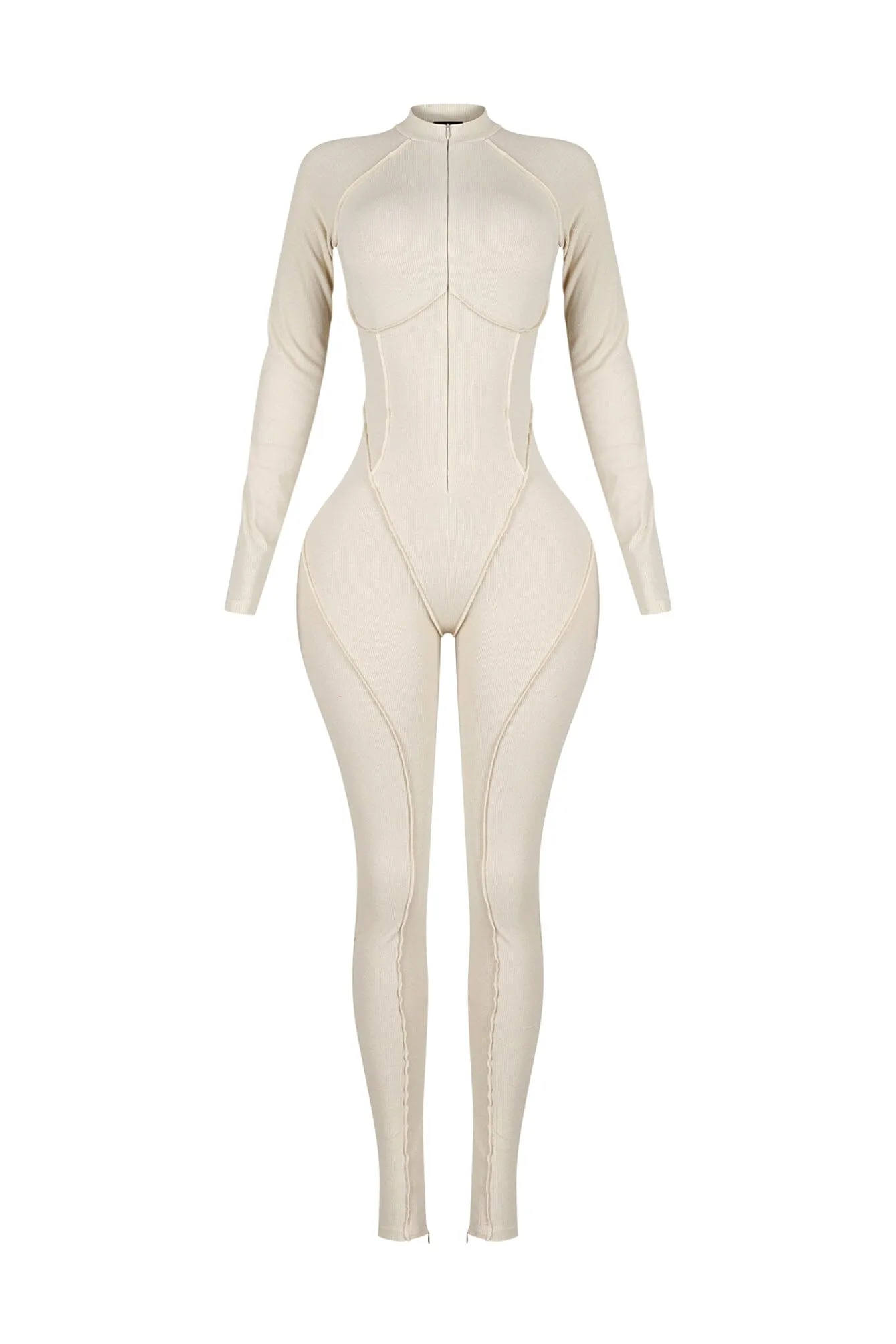 Stretch Fit Gym Ribbed Jumpsuit sold by EDGE by Know Style product image thumbnail 5