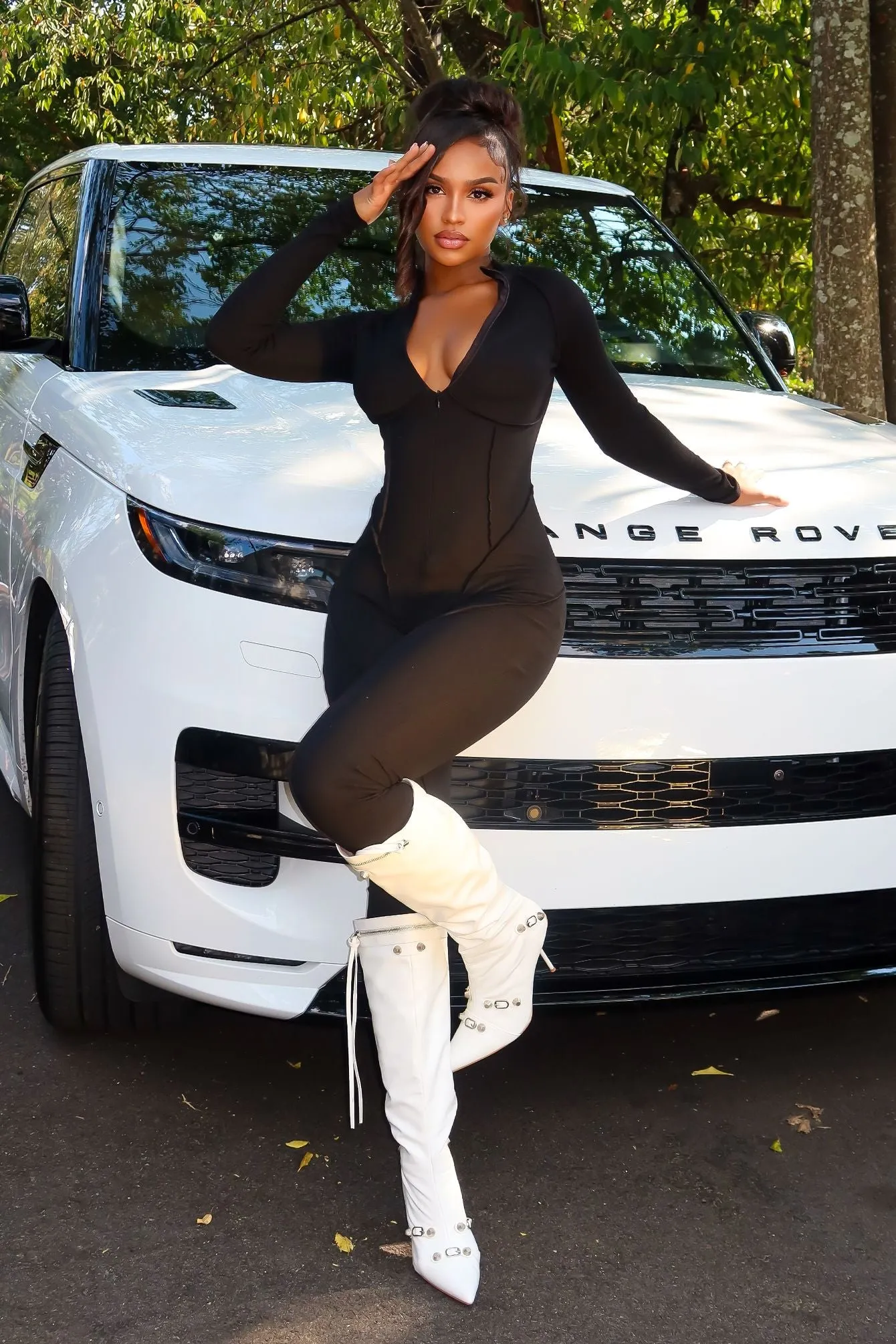 Stretch Fit Gym Ribbed Jumpsuit sold by EDGE by Know Style product image thumbnail 3